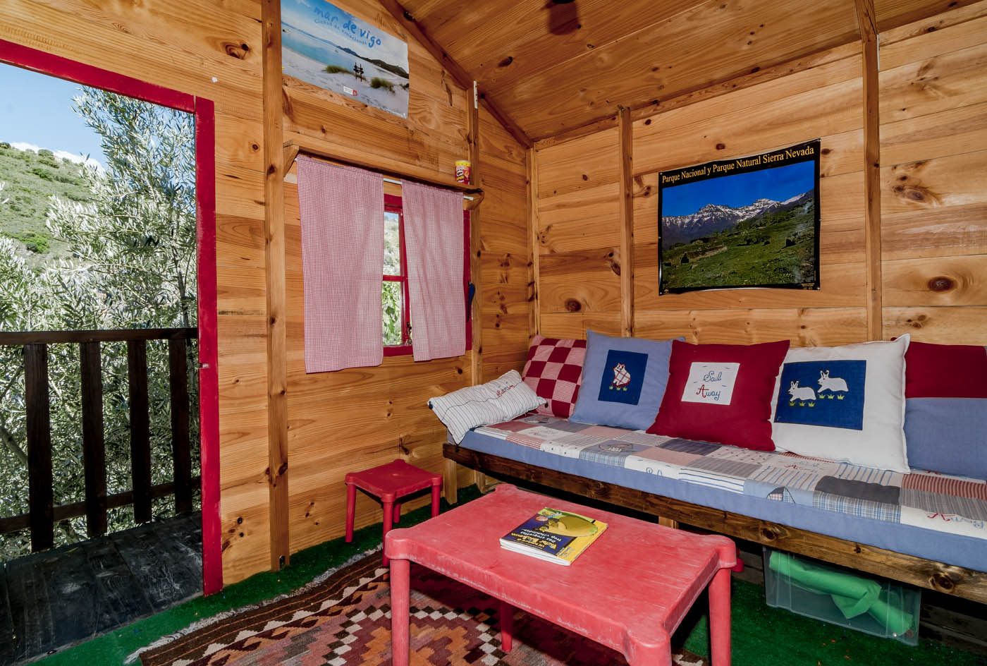 La cabaña del árbol también es preciosa por dentro